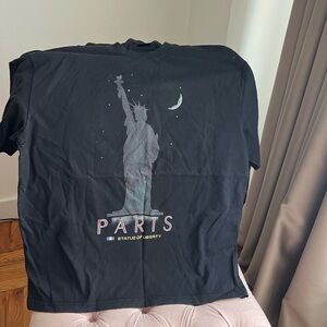 Balenciaga Paris Statue of Liberty Graphic Tee - Black